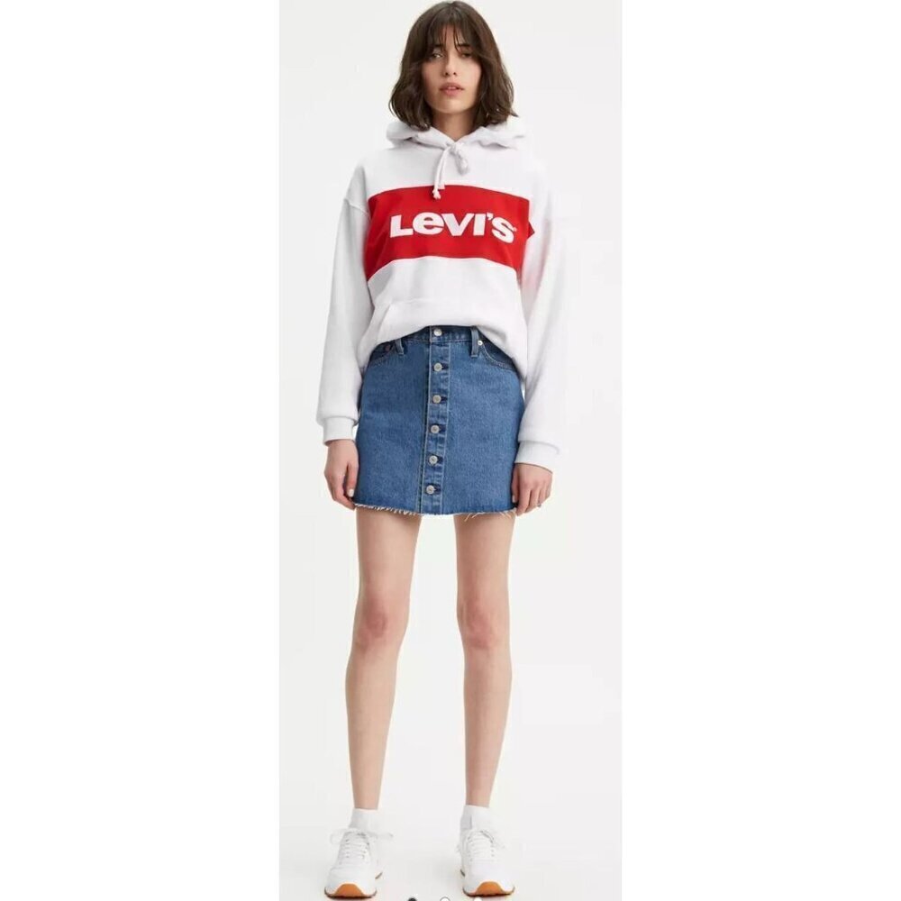 NWT Levi’s A-Line Button Front Jean Mini Skirt-sz 28